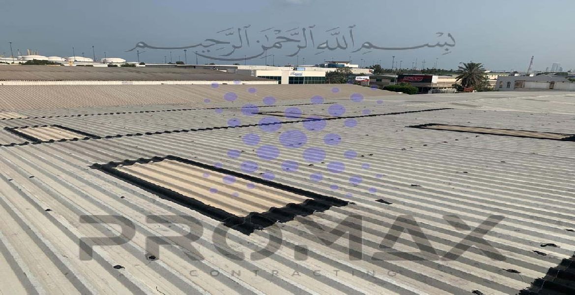 Palmon - metal roof waterproofing project by Promax in Dubai, UAE